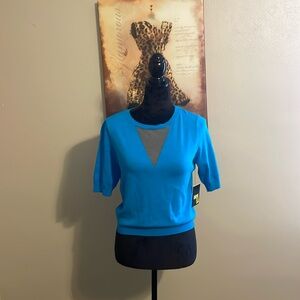 Sporty and Casual DKNY  turquoise light sweater top Sz.S